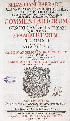 Bild Nr.1: 139-13 Barradas,S.: (Alte Drucke, Handschriften und Theologie)
