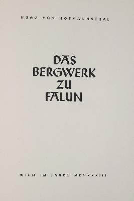 Bild Nr.1: 139-1302 Hofmannsthal,H.v.: (Literatur und illustrierte Bücher 20.Jahrhundert - Alte Literatur in modernen Ausgaben)