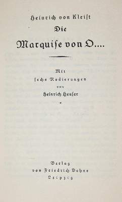 Bild Nr.2: 139-1321 Kleist,H.v.: (Literatur und illustrierte Bücher 20.Jahrhundert - Alte Literatur in modernen Ausgaben)