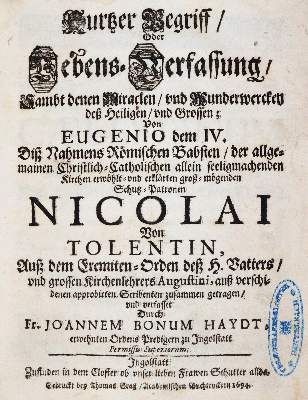 Bild Nr.1: 139-134 Haydt,J.B.: (Alte Drucke, Handschriften und Theologie)