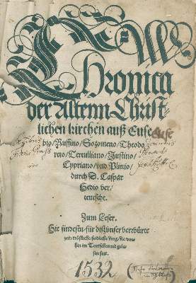 Bild Nr.1: 139-136 Hedio,C.: (Alte Drucke, Handschriften und Theologie)