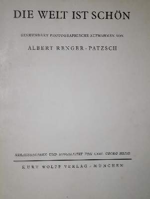 Bild Nr.2: 139-1387 Renger-Patzsch,A.: (Photographie)