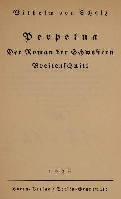 Bild Nr.1: 139-1422 Scholz,W.v.: (Literatur und illustrierte Bücher 20.Jahrhundert - Alte Literatur in modernen Ausgaben)