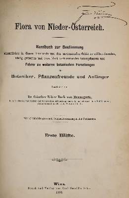 Bild Nr.2: 139-1459 Beck von Mannagetta,G.: (Botanik)
