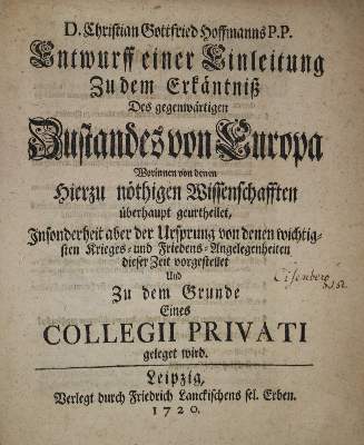 Bild Nr.1: 139-146 Hoffmann,C.G.: (Alte Drucke, Handschriften und Theologie)