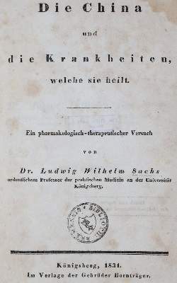Bild Nr.1: 139-1461 Sachs,L.W.: (Botanik, Chinarinde)
