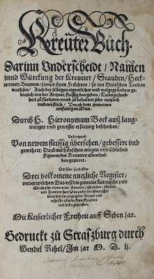 Bild Nr.1: 139-1468 Bock,H.: (Botanik, Kräuterbücher)