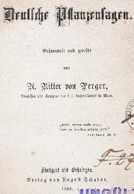 Bild Nr.1: 139-1476 Perger,A.v.: (Botanik)