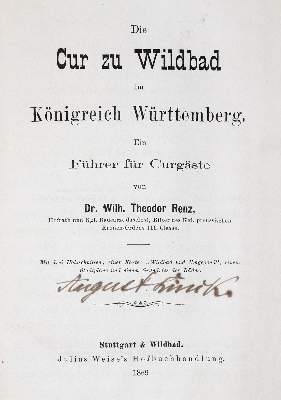 Bild Nr.2: 139-1510 Renz,W.T.: (Medizin, Balneologie, Bad Wildbad)