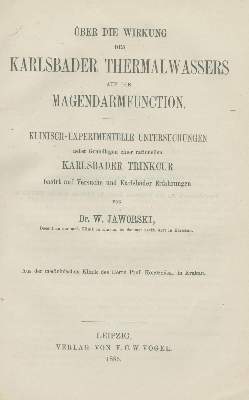 Bild Nr.2: 139-1511 Jaworski,W.: (Medizin, Balneologie)