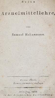 Bild Nr.1: 139-1535 Hahnemann,S.: (Medizin, Homöopathie)
