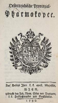 Bild Nr.1: 139-1554 Oesterreichische Provinzial-Pharmakopee.: (Medizin)