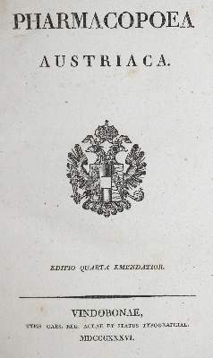 Bild Nr.1: 139-1555 Pharmacopoea Austriaca.: (Medizin)