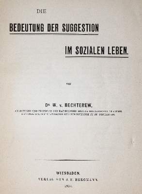 Bild Nr.1: 139-1565 Bechterew,W.v.: (Medizin, Psychologie)
