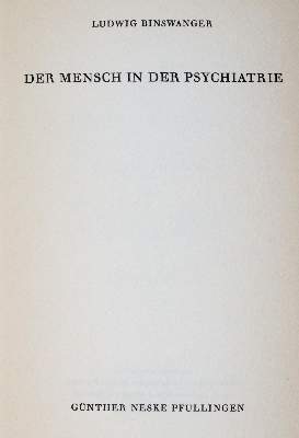 Bild Nr.1: 139-1566 Binswanger,L.: (Medizin, Psychologie)