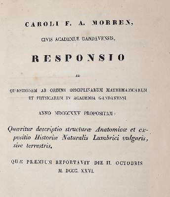 Bild Nr.2: 139-1617 Morren,C.F.A.: (Zoologie, Regenwurm)