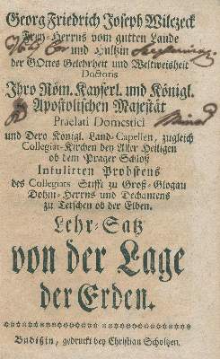 Bild Nr.1: 139-1655 Wilczeck,G.F.J.: (Verschiedene Gebiete - Varia, Astronomie)