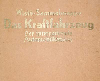 Bild Nr.2: 139-1661 Wistü-Sammelmappe.: (Verschiedene Gebiete - Varia, Auto)
