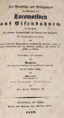 Bild Nr.1: 139-1680 Navier,(C.L.M.H.) u. J.Macneill.: (Verschiedene Gebiete - Varia, Eisenbahn)