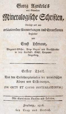 Bild Nr.2: 139-1689 Agricola,G.: (Verschiedene Gebiete - Varia, Geologie - Mineralogie u. Paläontologie)
