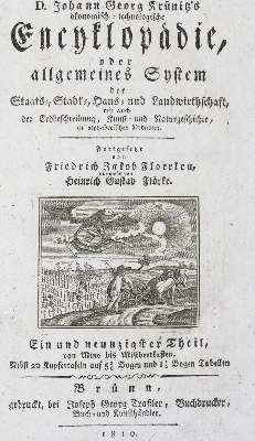 Bild Nr.1: 139-1693 Krünitz,J.G.: (Verschiedene Gebiete - Varia, Geologie - Mineralogie u. Paläontologie)