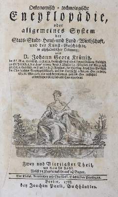 Bild Nr.1: 139-1721 Krünitz,J.G.: (Verschiedene Länder - Geschichte)