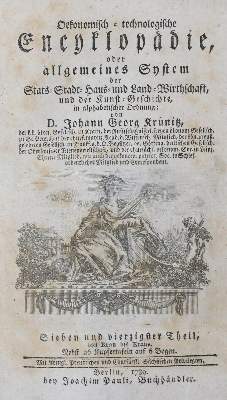 Bild Nr.1: 139-1726 Krünitz,J.G.: (Verschiedene Länder - Geschichte)