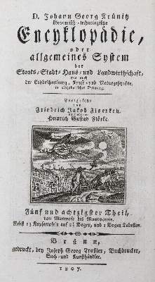 Bild Nr.1: 139-1749 Krünitz,J.G.: (Verschiedene Gebiete - Varia, Maschinenbau)