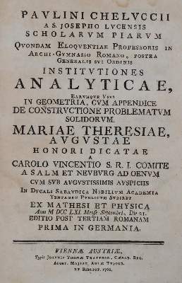 Bild Nr.1: 139-1753 Chelucci,P.: (Verschiedene Gebiete - Varia, Mathematik)