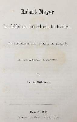 Bild Nr.2: 139-1788 Dühring,E.: (Verschiedene Gebiete - Varia, Physik, Wärmelehre)