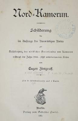 Bild Nr.2: 139-1833 Zintgraff,E.: (Afrika, Kamerun)