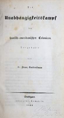 Bild Nr.1: 139-1850 Kottenkamp,F.: (Amerika)