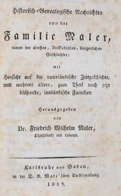 Bild Nr.1: 139-1920 Maler,F.W. (Hrsg.): (Deutschland, Baden-Württemberg)
