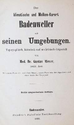 Bild Nr.1: 139-1925 Wever,G.: (Deutschland, Badenweiler)