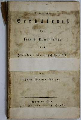 Bild Nr.1: 139-1947 Verhältniß, Ueber das,: (Deutschland, Bremen)