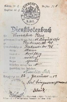 Bild Nr.1: 139-2000 Dienstbotenbuch: (Deutschland, Pfalz)