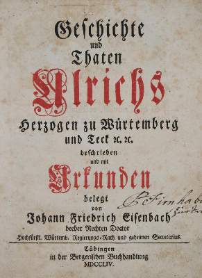 Bild Nr.1: 139-2045 Eisenbach,J.F.: (Deutschland, Württemberg)
