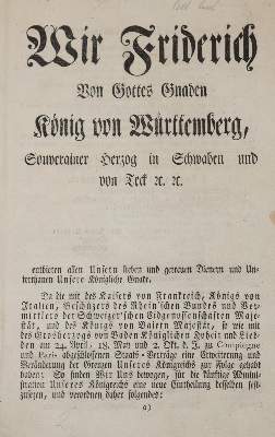 Bild Nr.1: 139-2047 Landvogteien.: (Deutschland, Württemberg)