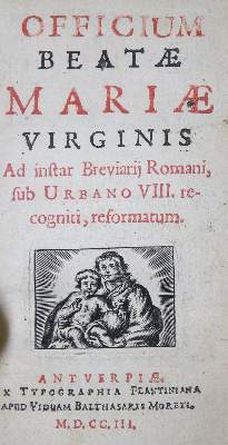 Bild Nr.1: 139-214 Officium: (Alte Drucke, Handschriften und Theologie)