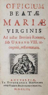 Bild Nr.2: 139-214 Officium: (Alte Drucke, Handschriften und Theologie)