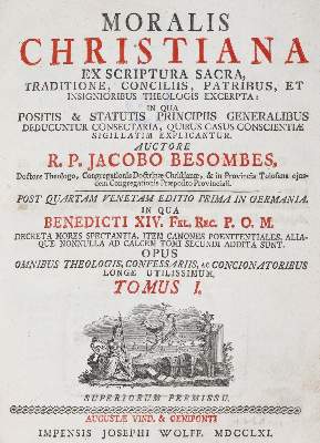 Bild Nr.1: 139-22 Besombes,J.: (Alte Drucke, Handschriften und Theologie)