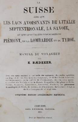 Bild Nr.1: 139-2214 Suisse, La,: (Verschiedene Länder - Geschichte, Baedeker)