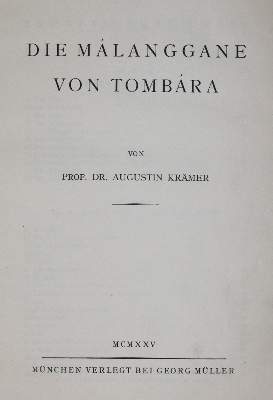 Bild Nr.2: 139-2264 Krämer,A.: (Verschiedene Länder - Geschichte, Malanggane)