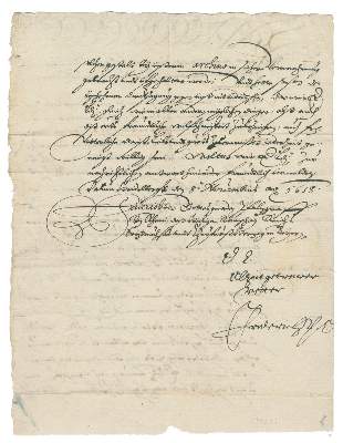 Bild Nr.2: 139-2325 Friedrich V, König von Böhmen: (Autographen)