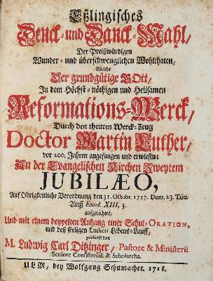 Bild Nr.1: 139-237 Ditzinger,L.C.: (Reformation)