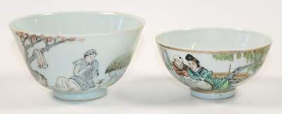 Bild Nr.1: 139-2482 Paar Bowls China: (Asiatika, Porzellan u. Keramik)