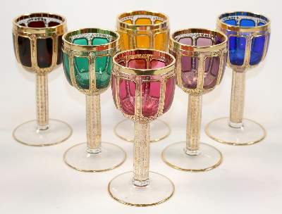 Bild Nr.1: 139-2530 Sechs Prachtrömer: (Glas)