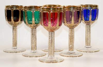 Bild Nr.2: 139-2530 Sechs Prachtrömer: (Glas)