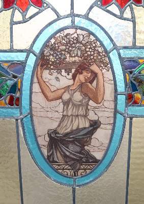 Bild Nr.4: 139-2545 Bedeutender Jugendstil Paravent.: (Möbel)