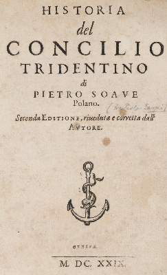 Bild Nr.1: 139-255 Soave,P. (d.i. P.Sarpi).: (Alte Drucke, Handschriften und Theologie)